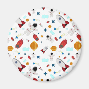 Aimant L'espace extra-atmosphérique pour enfants et Motif