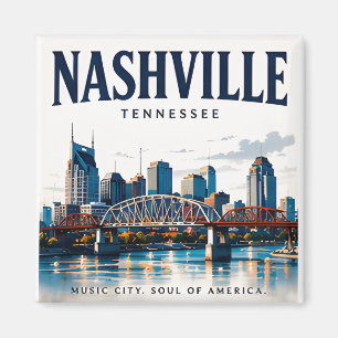 Aimant L'esprit de Nashville, ville de musique