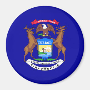 Aimant L'état-drapeau-Michigan