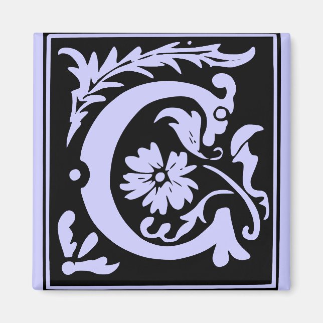 Aimant Lettre C Monogramme (Devant)