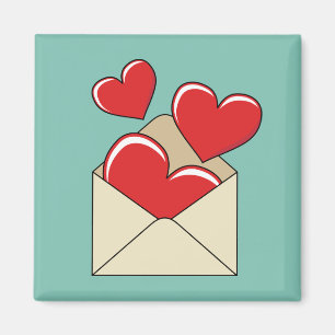 Aimant Lettre de love