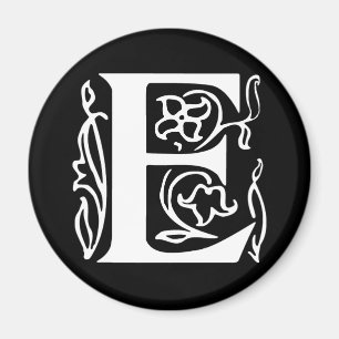 Aimant Lettre E fantaisie