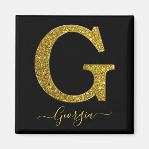 Aimant Lettre G Parties scintillant or
