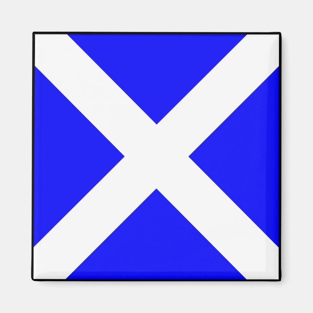 Aimant Lettre internationale du pavillon maritime nautiqu (Devant)