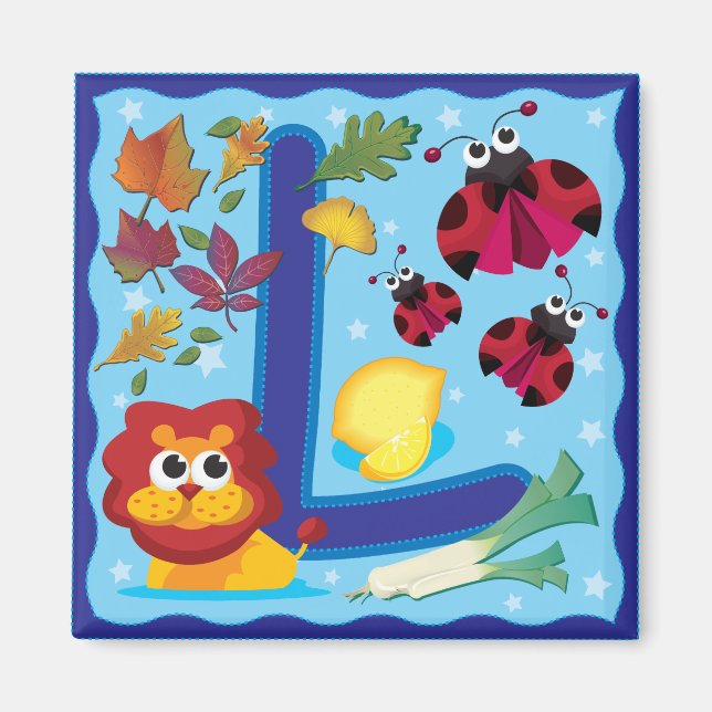 Aimant Lettre L (Devant)