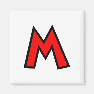 Aimant Lettre M de monogramme