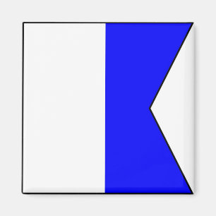 Aimant Lettre maritime internationale de drapeau de