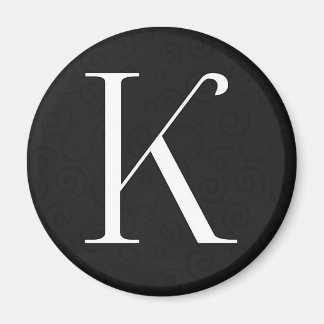 Aimant Lettre monogramme K