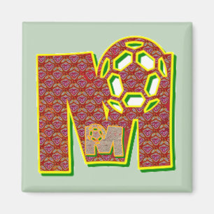 Aimant lettre monogramme m