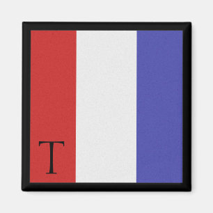 Aimant Lettre nautique T d'alphabet d'aimant de drapeau