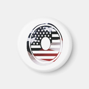 Aimant Lettre O Monogramme Initial USA