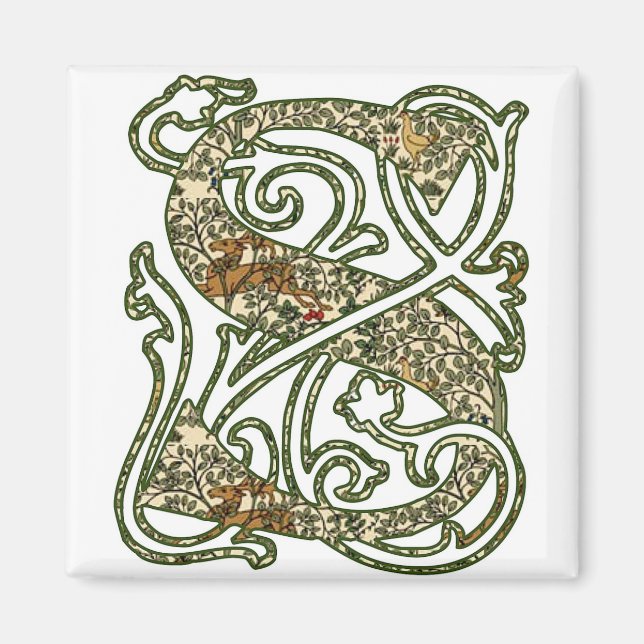 Aimant Lettre "S" illuminée (Devant)