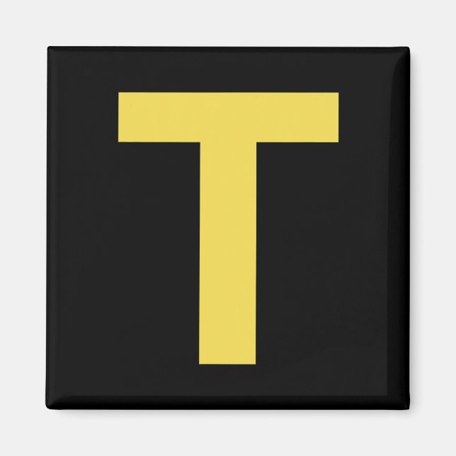 Aimant Lettre T Fun Chipmunk Group Correspondant Hallowee (Devant)