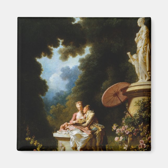 Aimant Lettres d'amour de Jean Honore Fragonard (Devant)