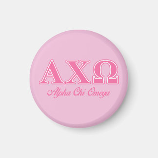 Aimant Lettres roses Alpha Chi Omega