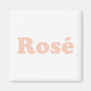Aimant Lettres Roses "Roses" rose pâle blanc