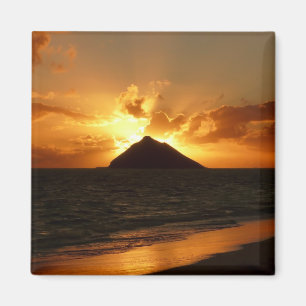 Aimant Lever de soleil d'Hawaï à l'aimant de plage