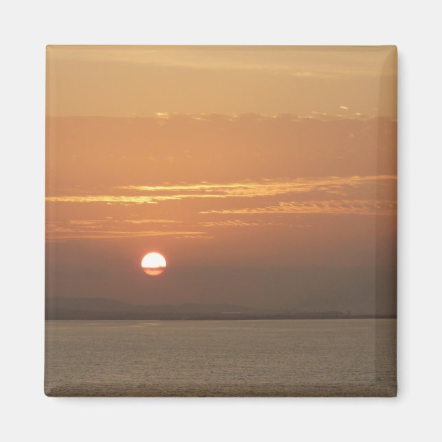 Aimant Lever de soleil sur la mer des Caraïbes Aruba I (Devant)