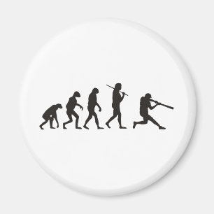 Aimant L'Évolution Du Batteur De Baseball