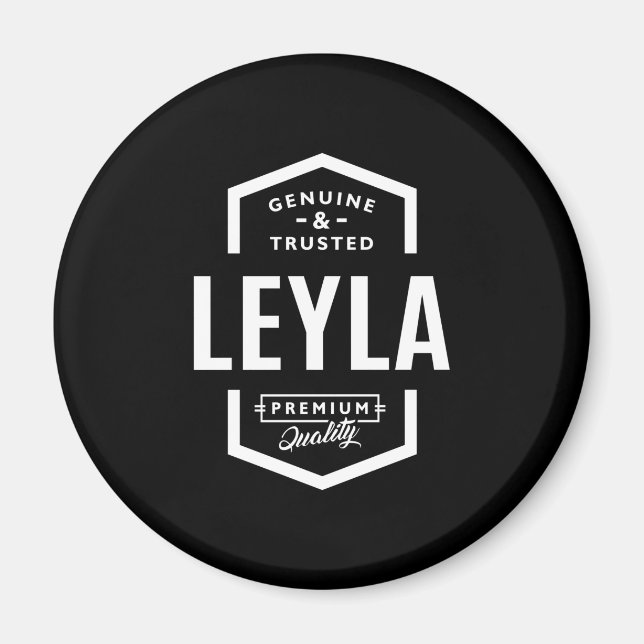 Aimant Leyla Nom personnalisé Anniversaire (Devant)