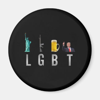 Aimant LGBT - Armes de la liberté Bière Trump 6