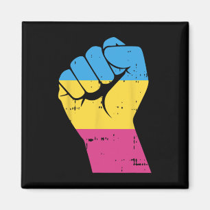 Aimant Lgbt Résiste Poing Vintage Main Panual Flag Poitri