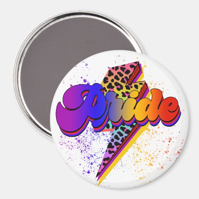 Aimant LGBTQIA+ Soutien de la fierté Sensibilisation (Recto/Verso)
