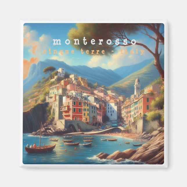 Aimant LGR006 MONTEROSSO - Cinque Terre - Italie - Frigo (Devant)
