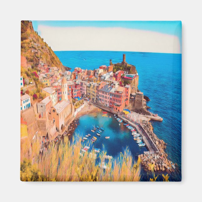 Aimant LGR036 VERNAZZA - Cinque Terre - Italie - Réfrigér (Devant)