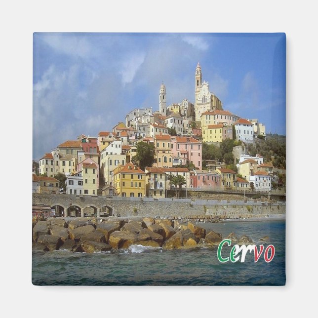 Aimant LGR092 CERVO, Ligurie, Italie, Europe, Frigo (Devant)