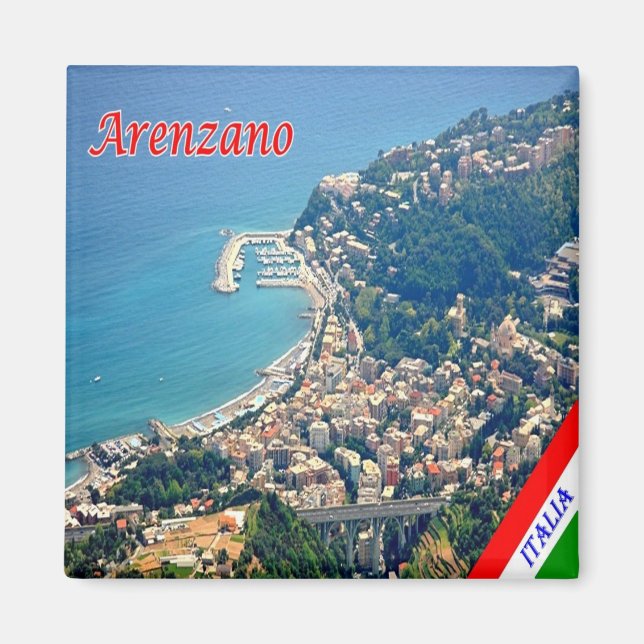 Aimant LGR097 ARENZANO, Ligurie, Italie, Frigo (Devant)