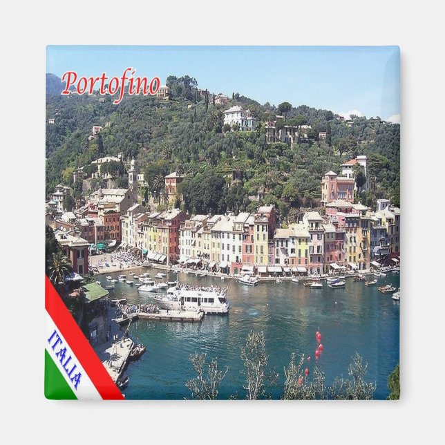 Aimant LGR116 PORTOFINO, Ligurie, Italie, Frigo (Devant)