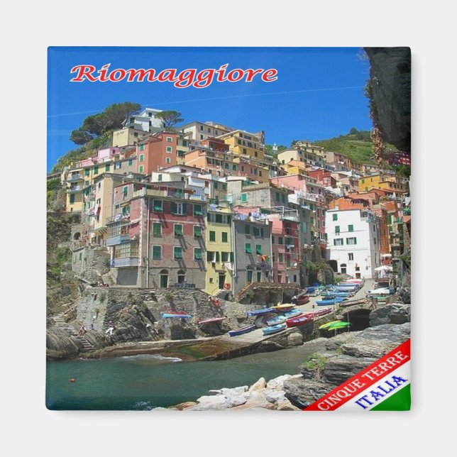 Aimant LGR134 RIOMAGGIORE, Cinque Terre, Italie, Frigo (Devant)