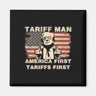 Aimant L'homme tarifaire drôle Trump Tarrifs mème Amériqu
