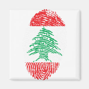 Aimant Liban Drapeau Empreinte Pays Fierté
