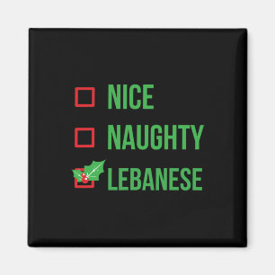 Aimant Libanais Drôle Liban Pyjama cadeau de Noël 1