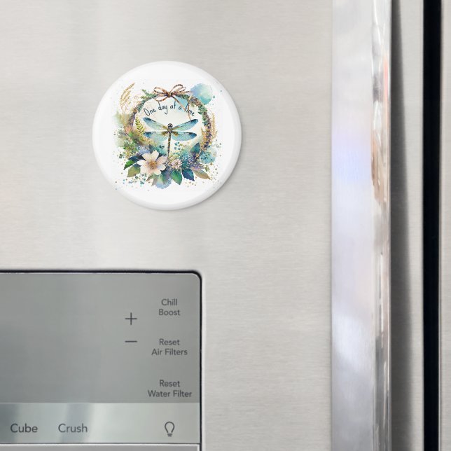Aimant libellule florale Un jour à la fois (In situ (réfrigérateur))