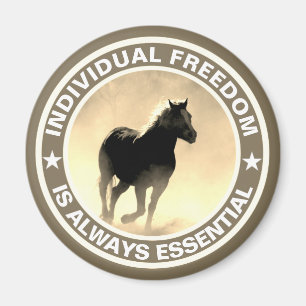 Aimant Liberté individuelle (cheval)