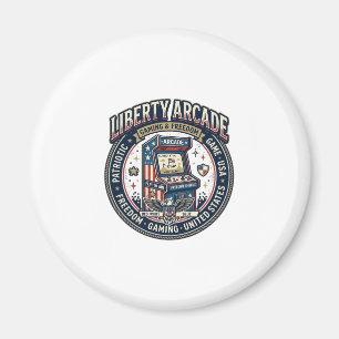 Aimant Liberty Arcade Patriotique Arcade Gamer US