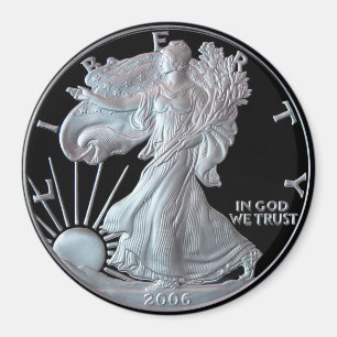 Aimant Liberty Silver Dollar Head 2006