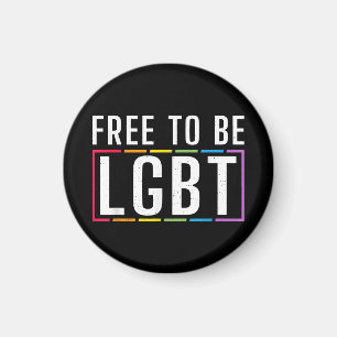 Aimant Libre d'être LGBT Bisexual Lesbian Gay pride