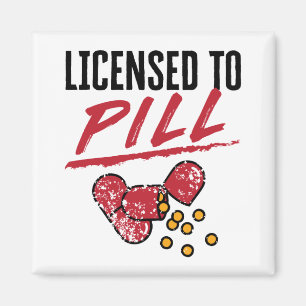 Aimant Licence pour la pilule Pharmacien Graduation Grad