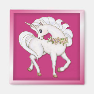 Aimant licorne blanche