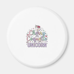 Aimant Licorne Cherry Coquette Licorne Original Zazzle De