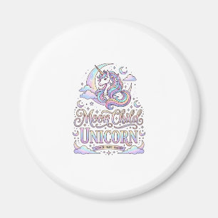 Aimant Licorne Lune Enfant Licorne Conception Originale Z