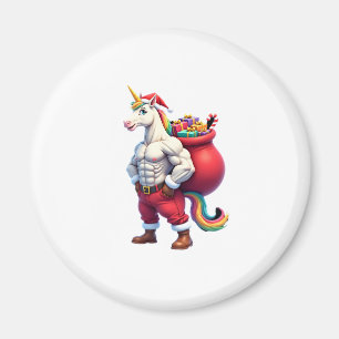 Aimant Licorne Vilain Blague Drôle Noël Famille Matin