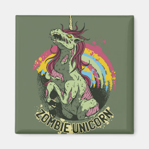 Aimant licorne zombie