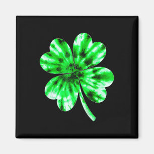 Aimant Lien Tie Dye Trèfle Irlandais Joyeuse Fête de la S