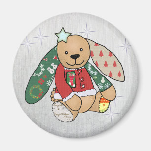 Aimant Lièvre de Noël