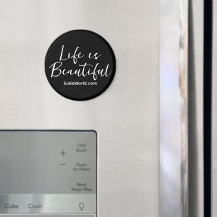 Aimant Life is Beautiful Black Brand Blog Website